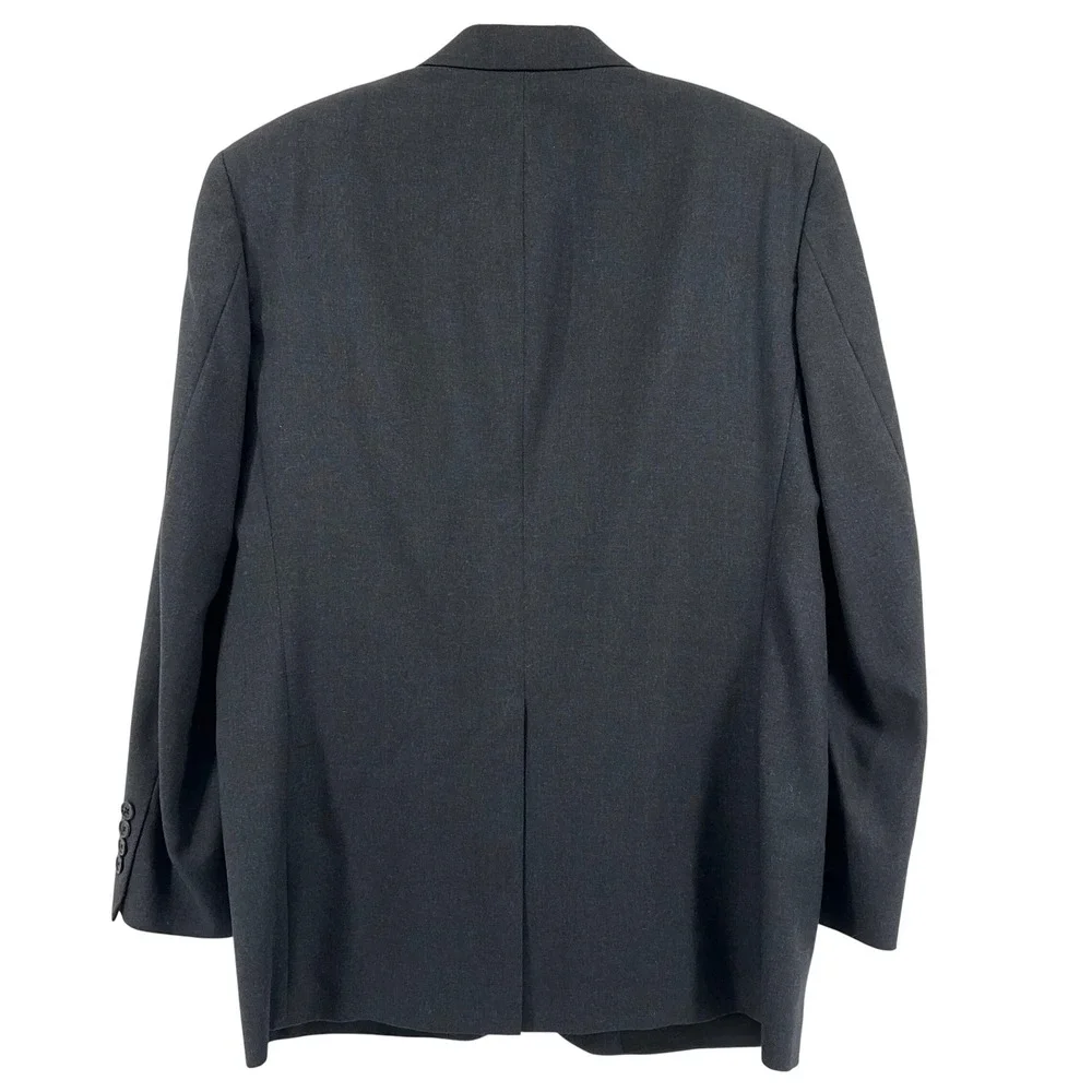 Cricketeer Suit Men 41R W35 x 31 Dark Gray Wool Two Button Professional Business